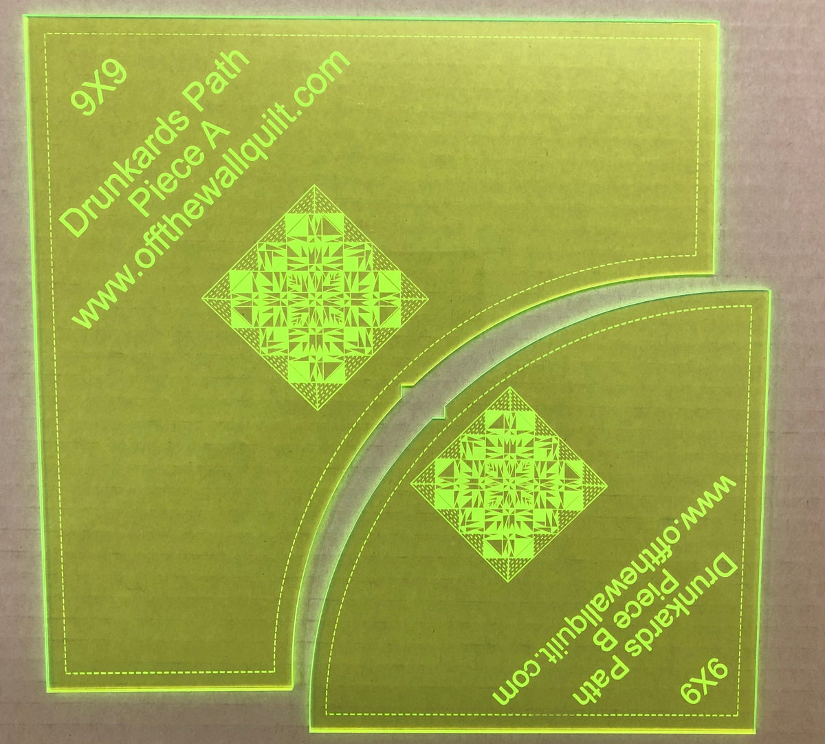 EeziGrip Drunkard's Path 9"x9" Off The Wall Quilt