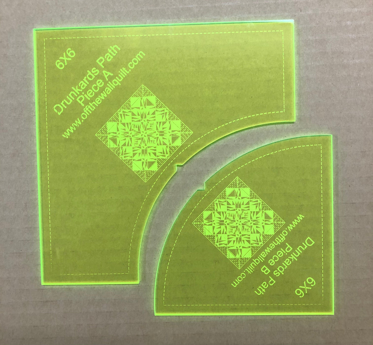 EeziGrip Drunkard's Path 6"x6" Off The Wall Quilt