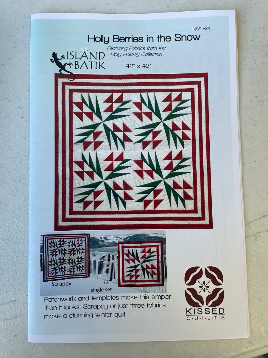 Pattern Holly Berries in the Snow Off The Wall Quilt