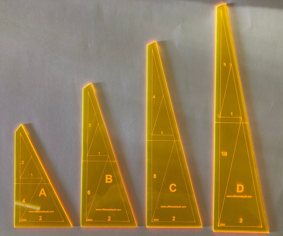 AnglePlay® Mini Templates Set One w/ Eezigrip Off The Wall Quilt