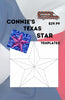 Connie's Texas Star 12" Template with EeziGrip