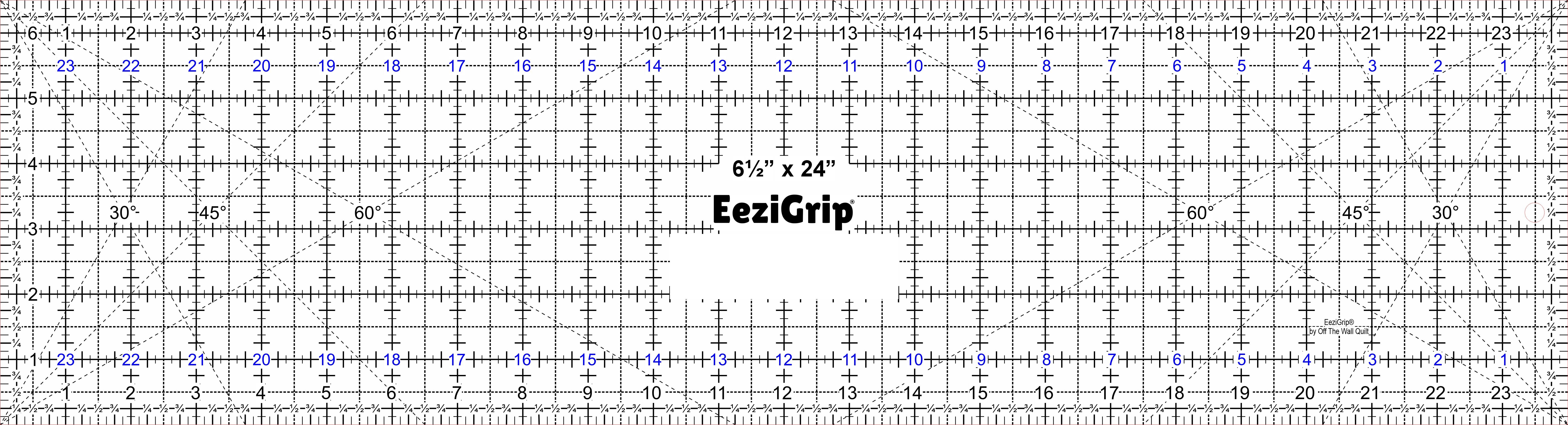 Personalized EeziGrip® 6½″ x 24″ Quilting Ruler