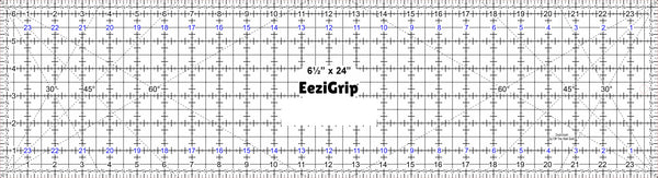 Personalized EeziGrip® 6½″ x 24″ Quilting Ruler