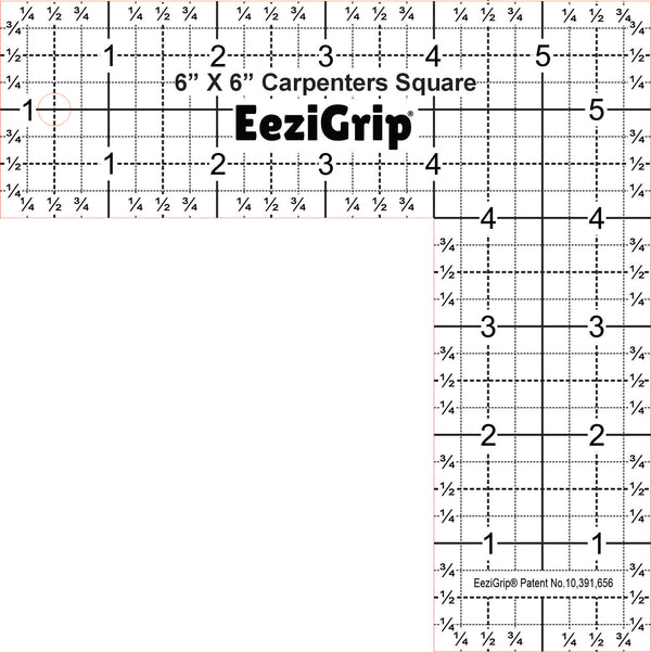EeziGrip® Carpenter's Square 6" x 6"