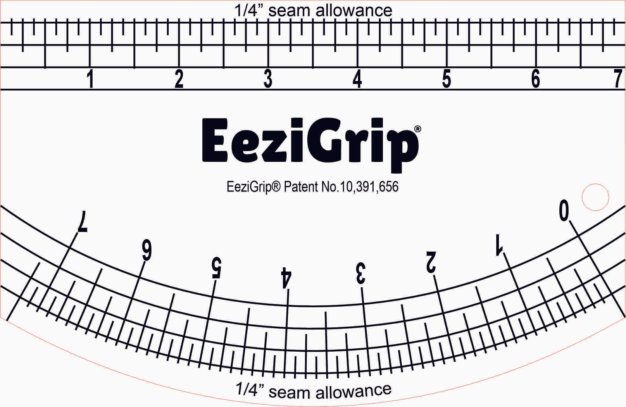EeziGrip® Rulers 1/4