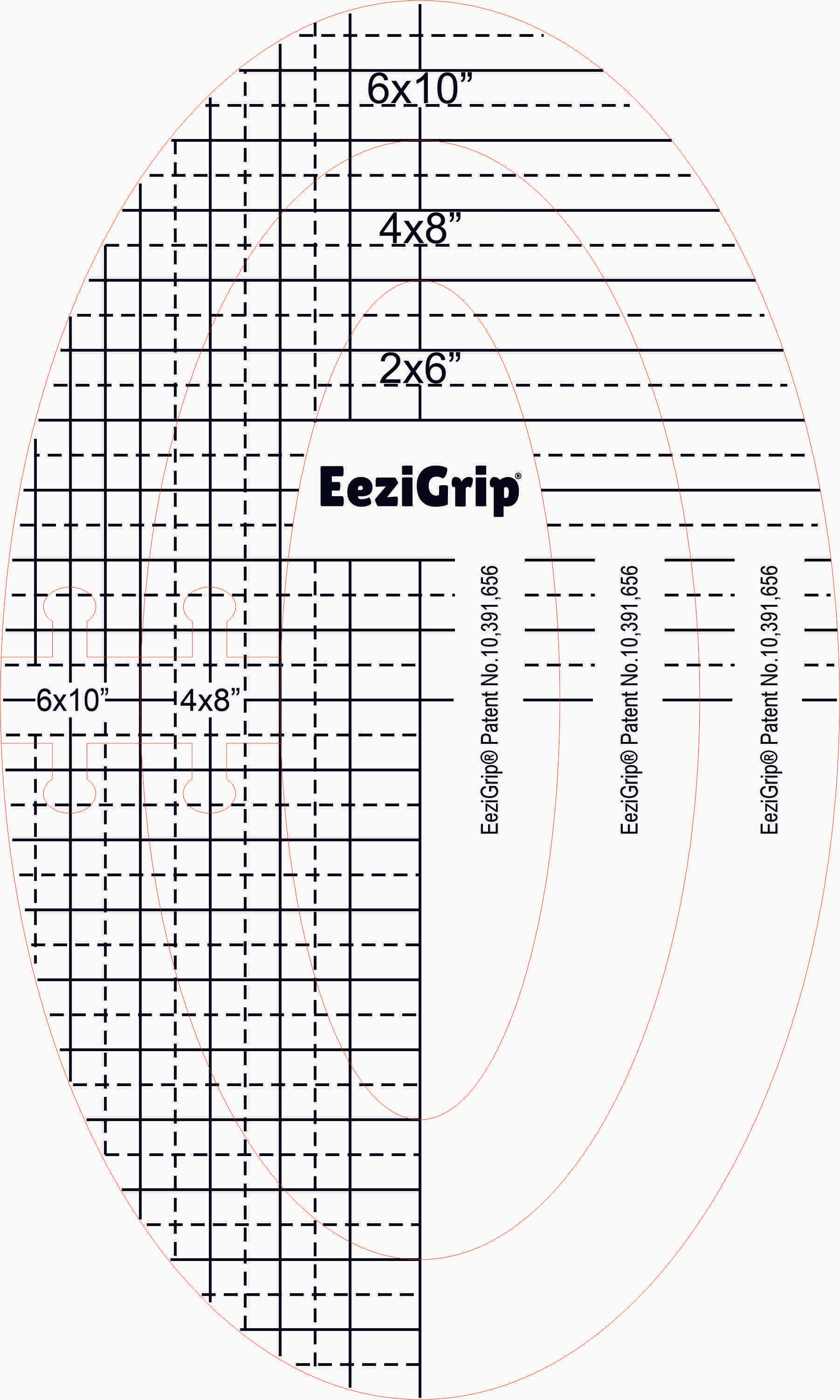 EeziGrip® Rulers 1/4