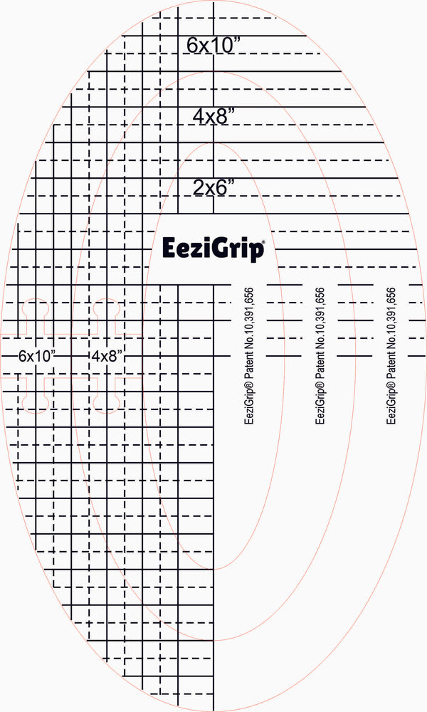 EeziGrip® Rulers 1/4" Thick