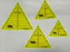 Triangle Set (3 1/2", 4", 5", 6") 60 Degree 1/8" Acrylic w/ Eezigrip