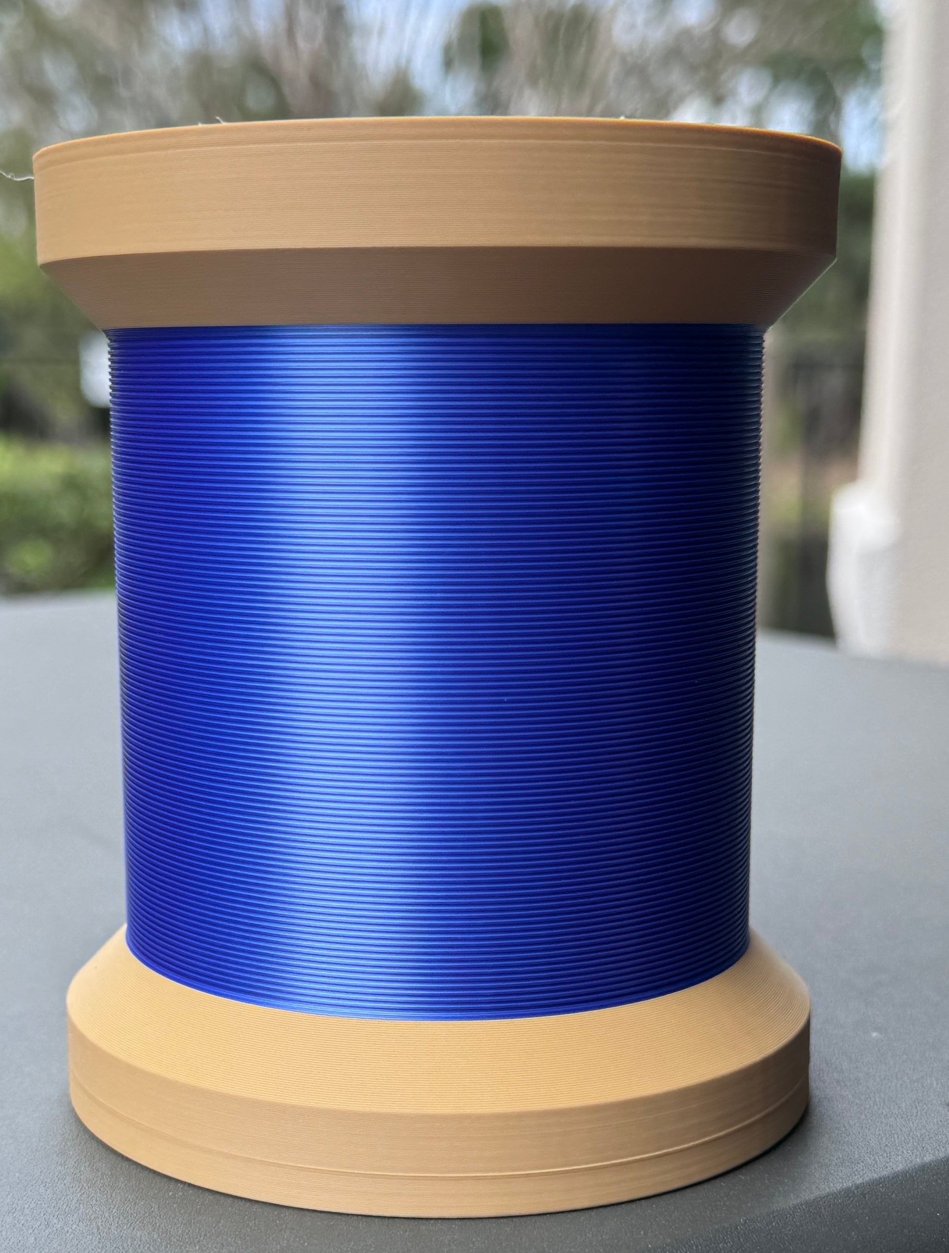Thread Spool Pen Holder Cup