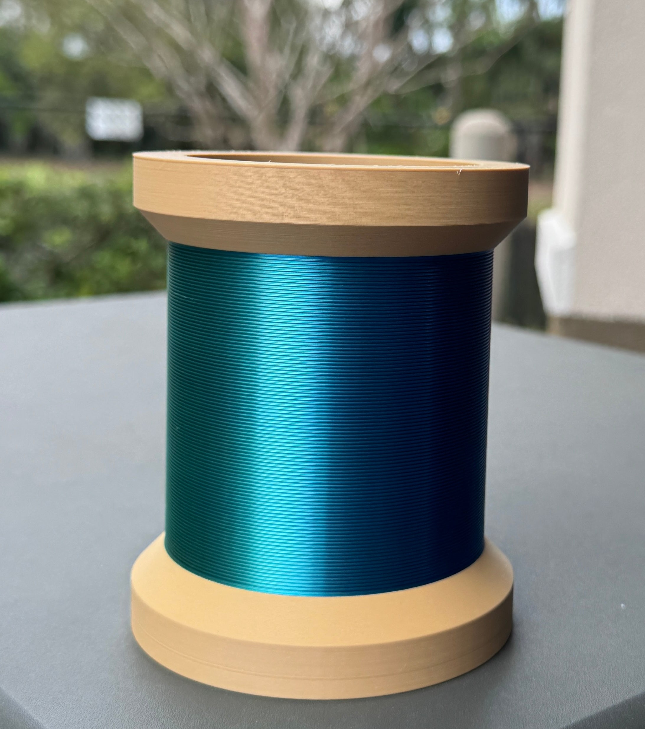 Thread Spool Pen Holder Cup