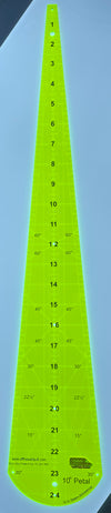 EeziGrip - Wedge Ruler 10 Degree Petal 25"
