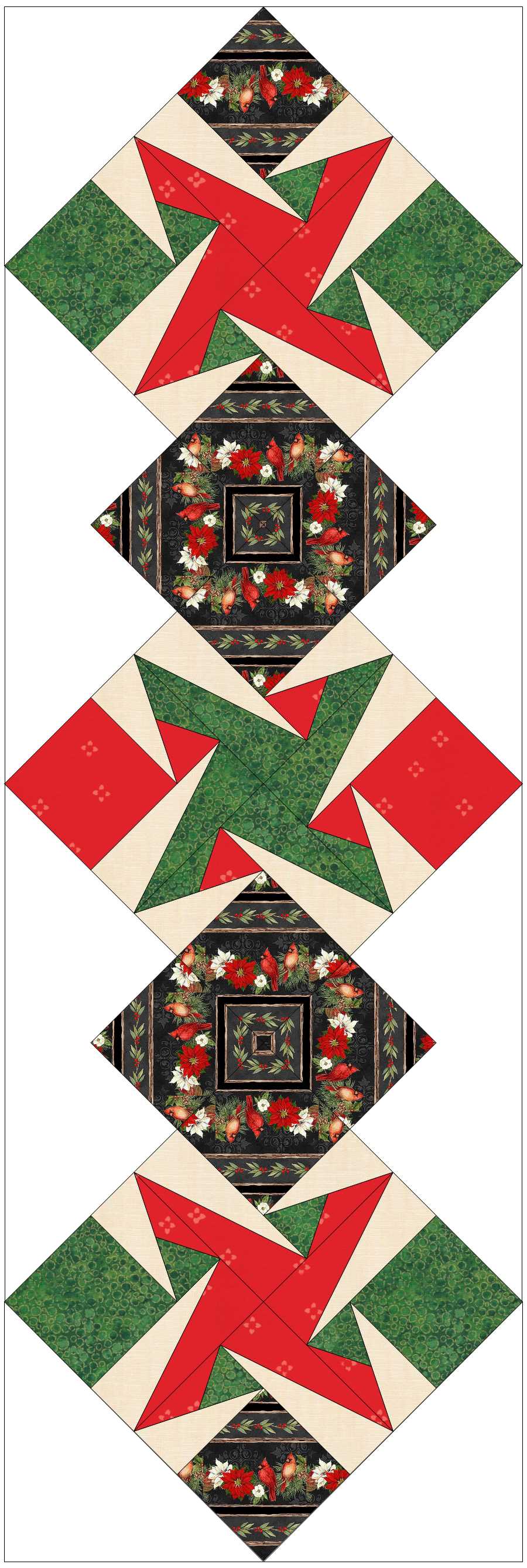 Pattern - Pieceful Stars, an AnglePlay Pattern