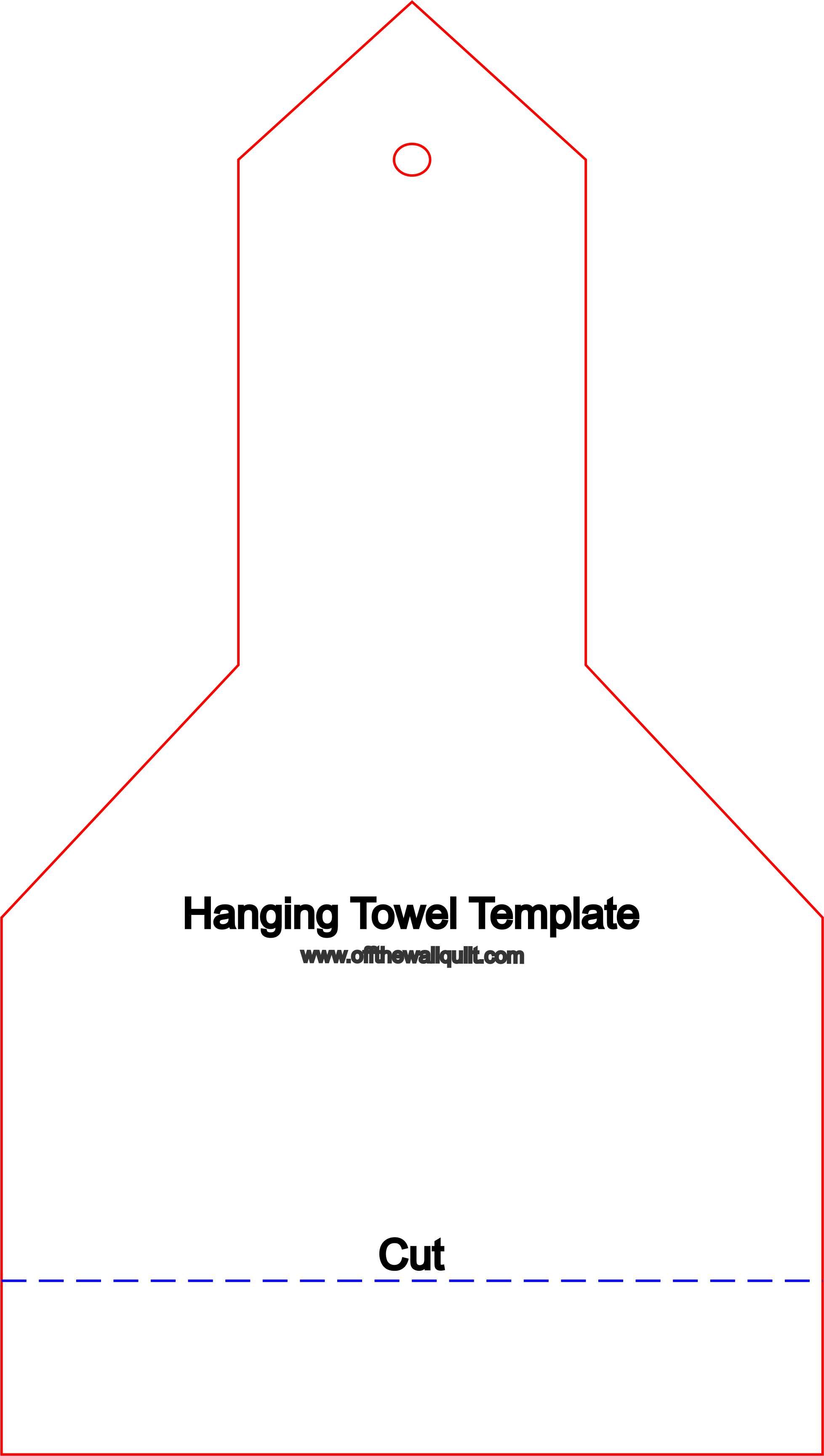 Hanging Towel Template – Off The Wall Quilt hanging-towel-template-off-the-wall-quilt