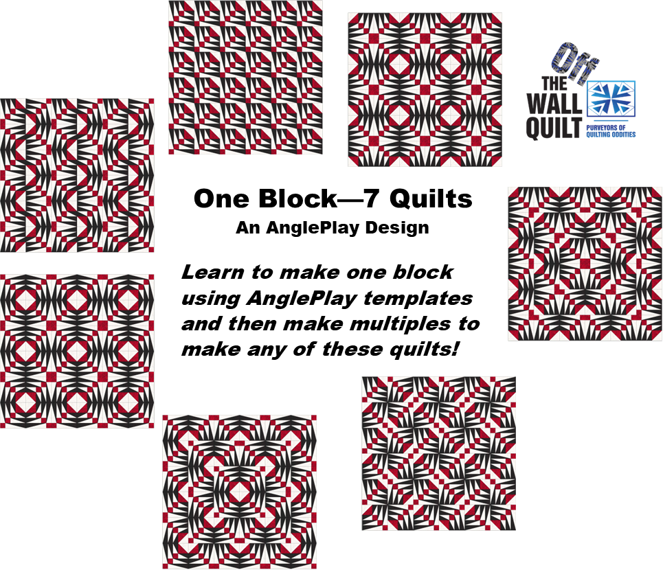 EeziGrip - Kit - One Block - 7 Quilts Templates & Pattern