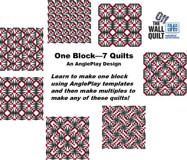 EeziGrip - Kit - One Block - 7 Quilts Templates & Pattern