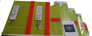Set of 7 Rulers 1 1/2", 2 1/2",  3 1/2", 4 1/2" and the 6" AQSR with the <b><u>10 AQSR </b></u> Quilting Acrylic Plastic Strip Ruler 90 degree or 45 degree and 1 Seam Allowance Ruler
