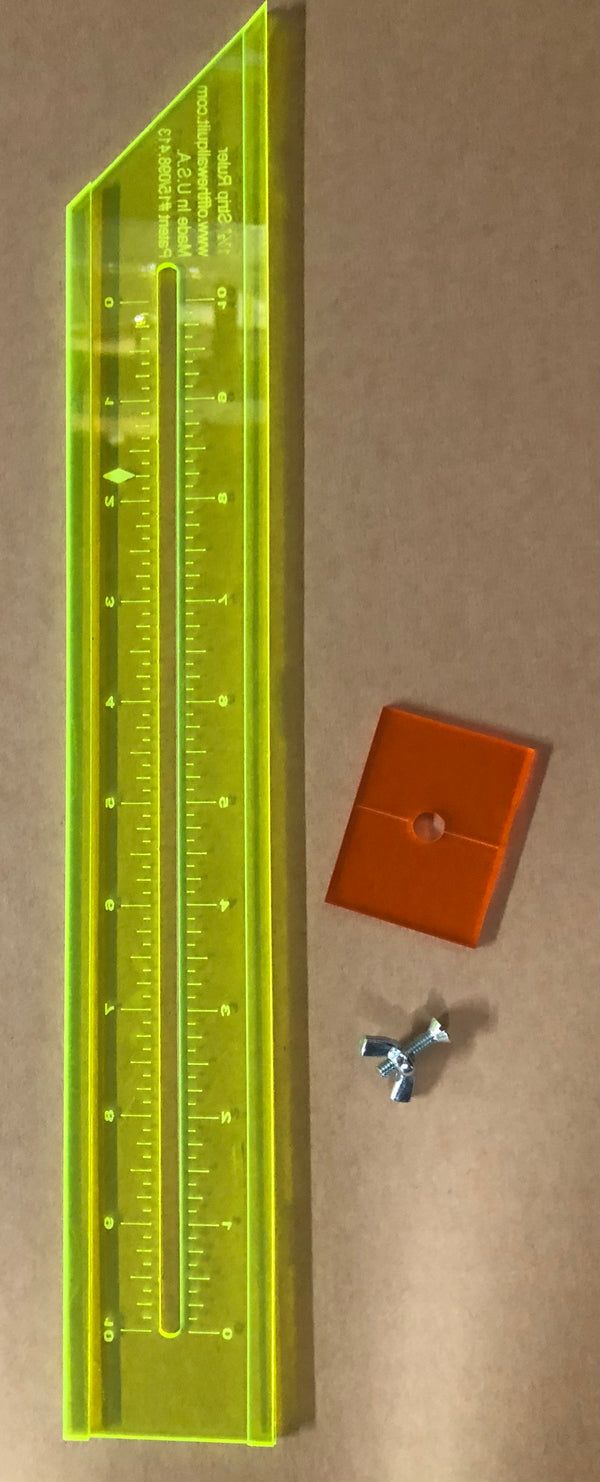 Quilting Strip Ruler 1 1/2" 45 or 90 Degree