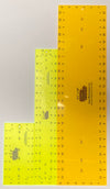 EeziGrip Ruler Set 1 (6 1/2"x24", 3"x18", 4"x8")