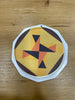 Coaster - Orange, Black, Yellow