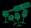 Cheers! Wine Glasses (1/4" Acrylic) w/ Eezigrip