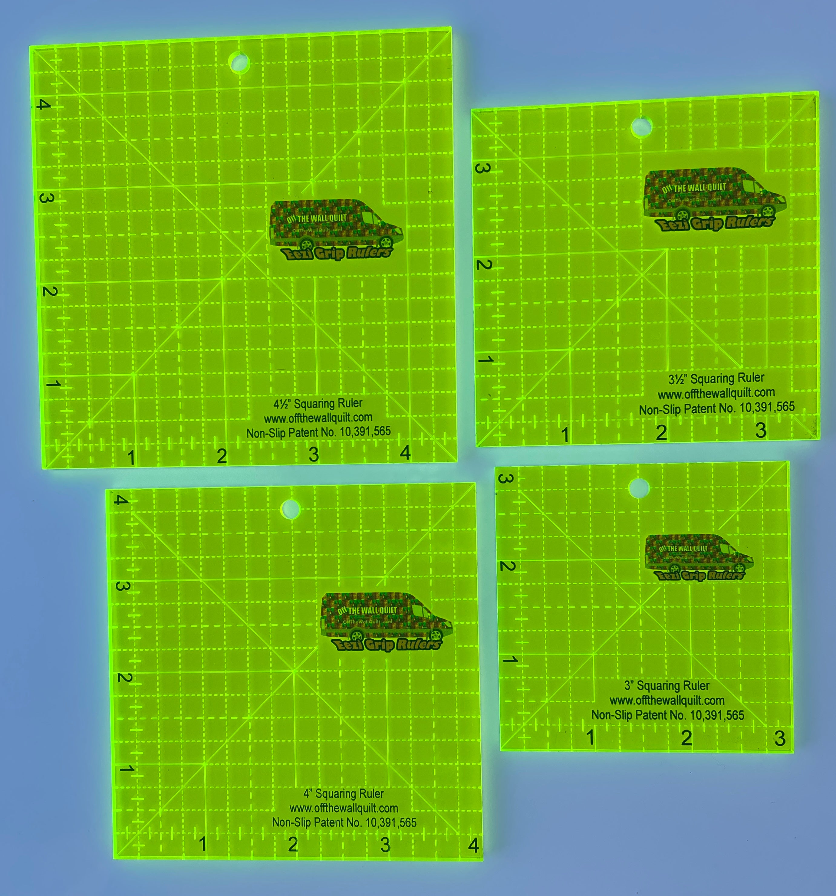 EeziGrip - Square Ruler Set (3