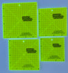 EeziGrip - Square Ruler Set (3", 3 1/2", 4", 4 1/2") 1/8" Acrylic