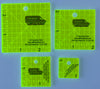 EeziGrip - Square Ruler Set (1", 1 1/2", 2", and 2 1/2") 1/8" Acrylic